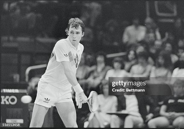 New York: Ivan Lendl concentrates on his return to John McEnroe in the finals of the Volvo Masters. Lendl wound up a @ million year and continued his...