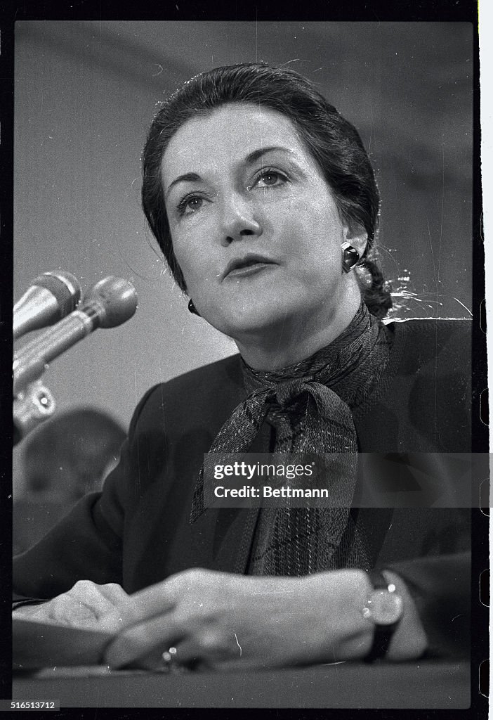 Elizabeth Dole at Nomination Hearing