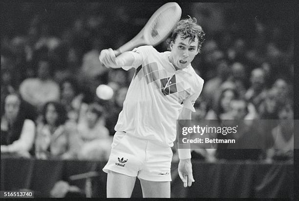 New York: Ivan Lendl concentrates on his return to John McEnroe in the finals of the Volvo Masters. Lendl wound up a @ million year and continued his...