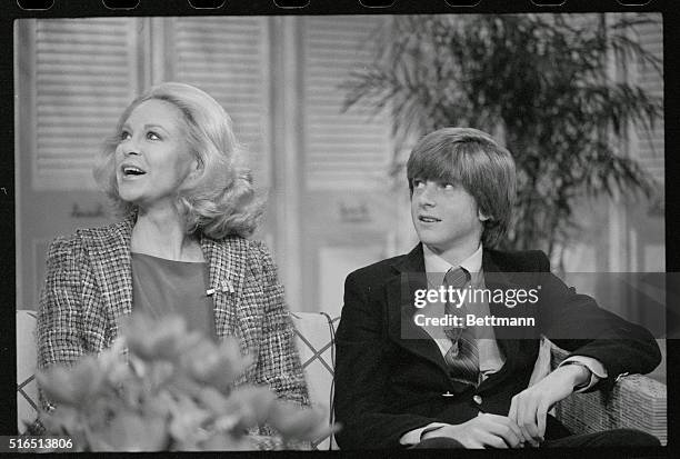 New York: Joan Kennedy and Her youngest son, Patrick, are shown during a visit to the ABC-TV Good Morning America show. Ms. Kennedy and her son...