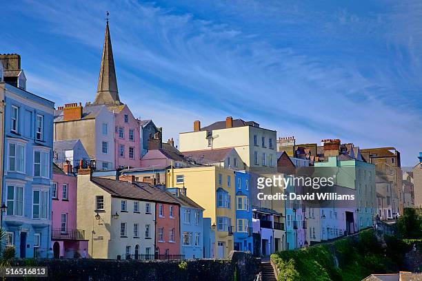 wales - inland and coast - tenby wales stock pictures, royalty-free photos & images