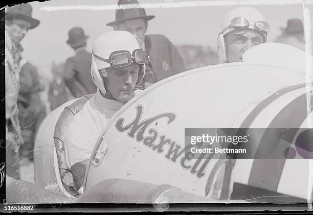 Rickenbacher wins the 150-mile Manhattan Trophy Race at Sheepshead Bay Speedway. Ed. Rickenbacher at the wheel of his speedy Maxwell racer in which...