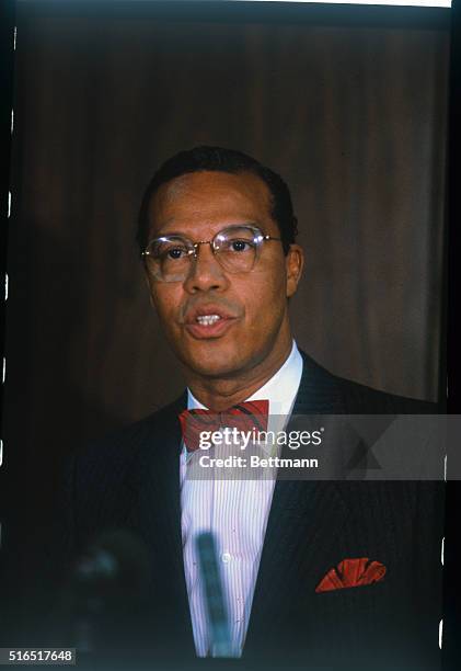 Minister Louis Farrakhan, leader of the Nation of Islam.