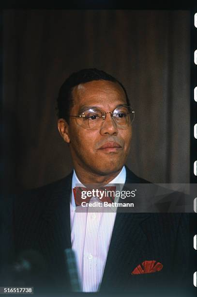 Minister Louis Farrakhan, leader of the Nation of Islam.