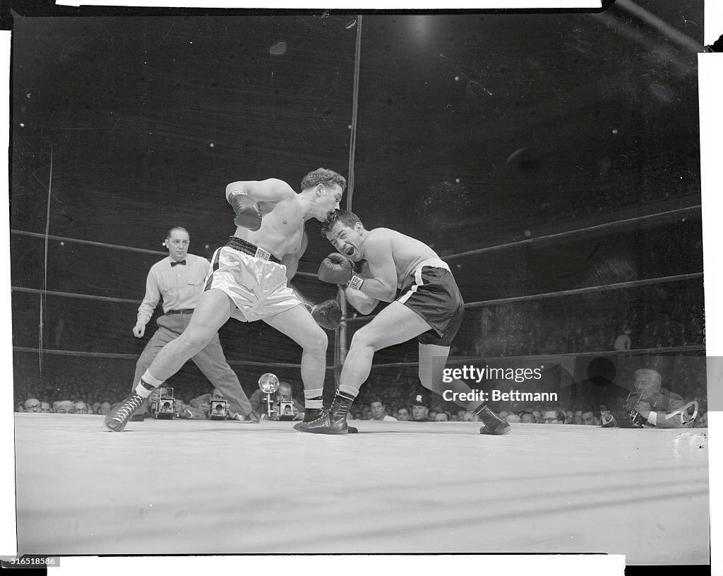 Rocky Graziano Blocking Punch
