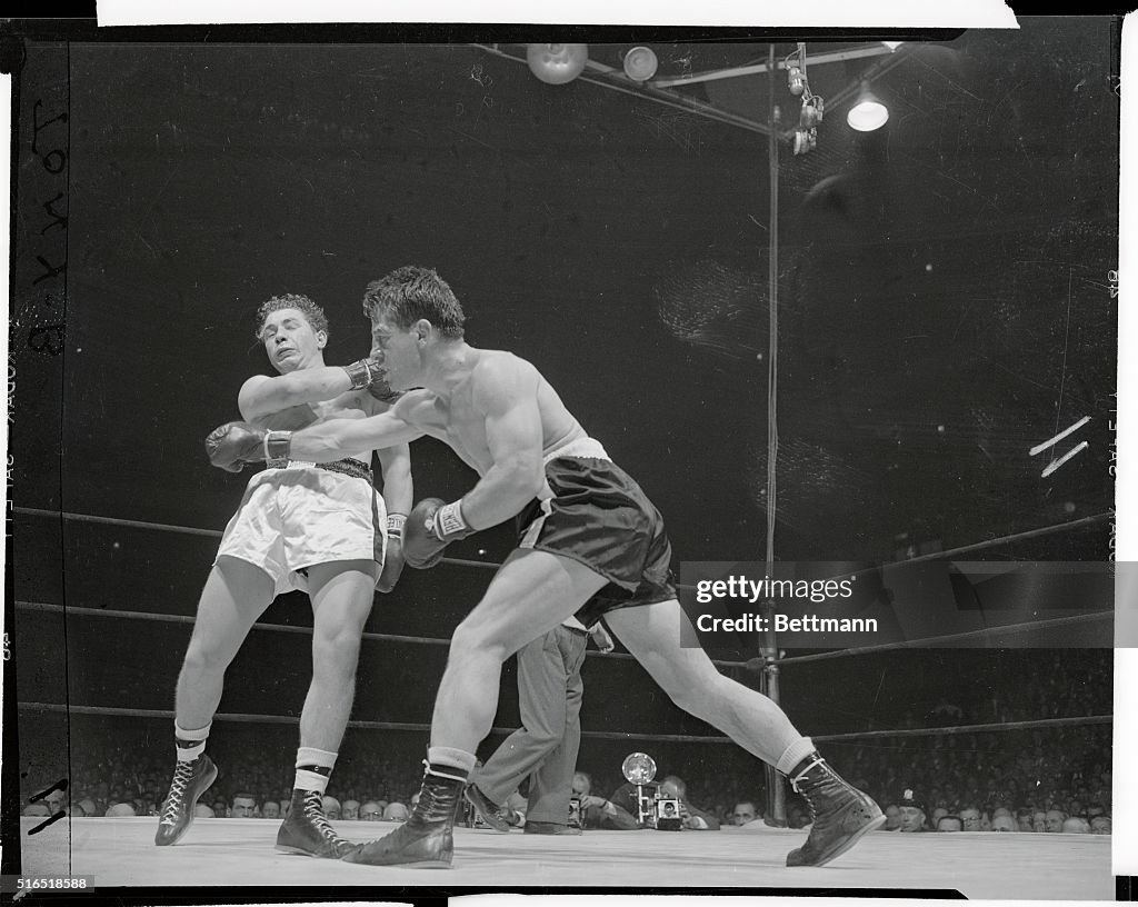 Rocky Graziano Puching Tony Janiro
