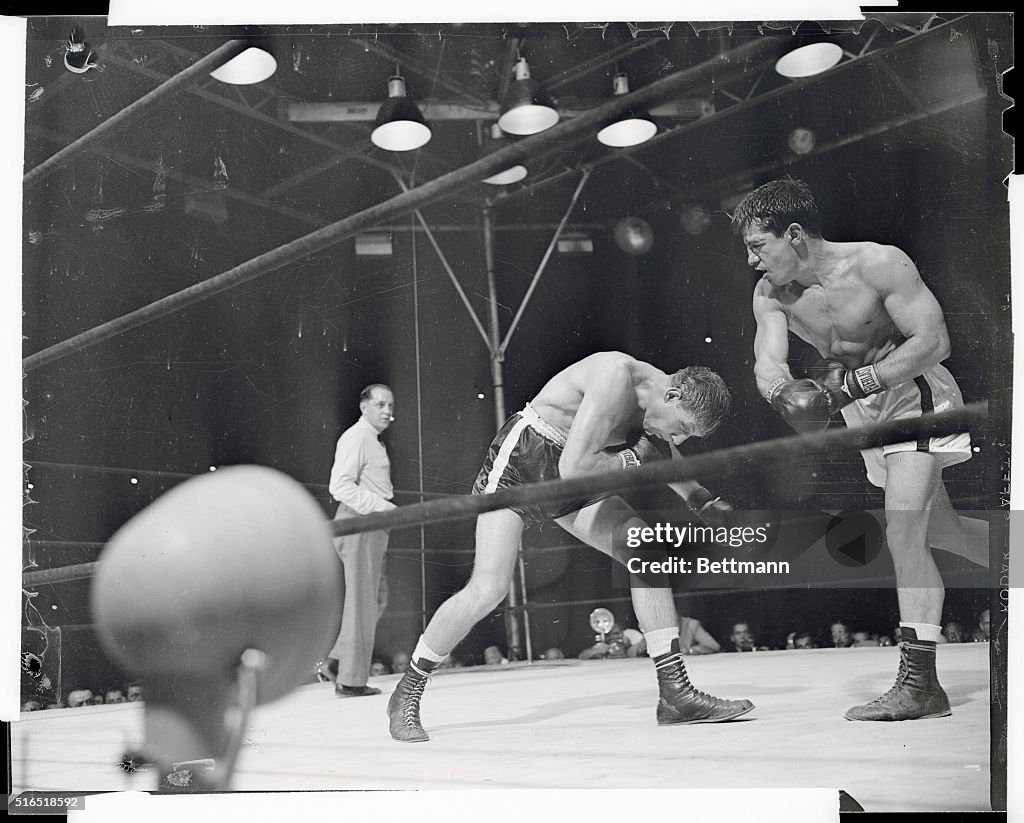 Rocky Graziano Missing a Punch