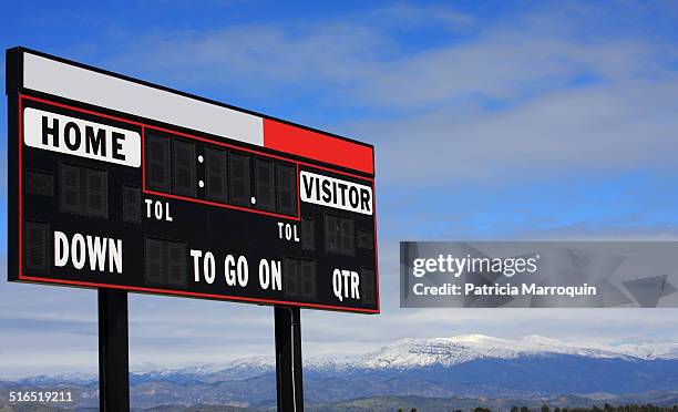 game scoreboard - oxnard stockfoto's en -beelden