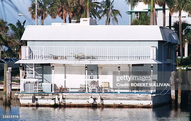 This 23 July photo shows a houseboat that was stormed by a SWAT team in Miami Beach on reports that Andrew Cunanan, the suspect in the 15 July...