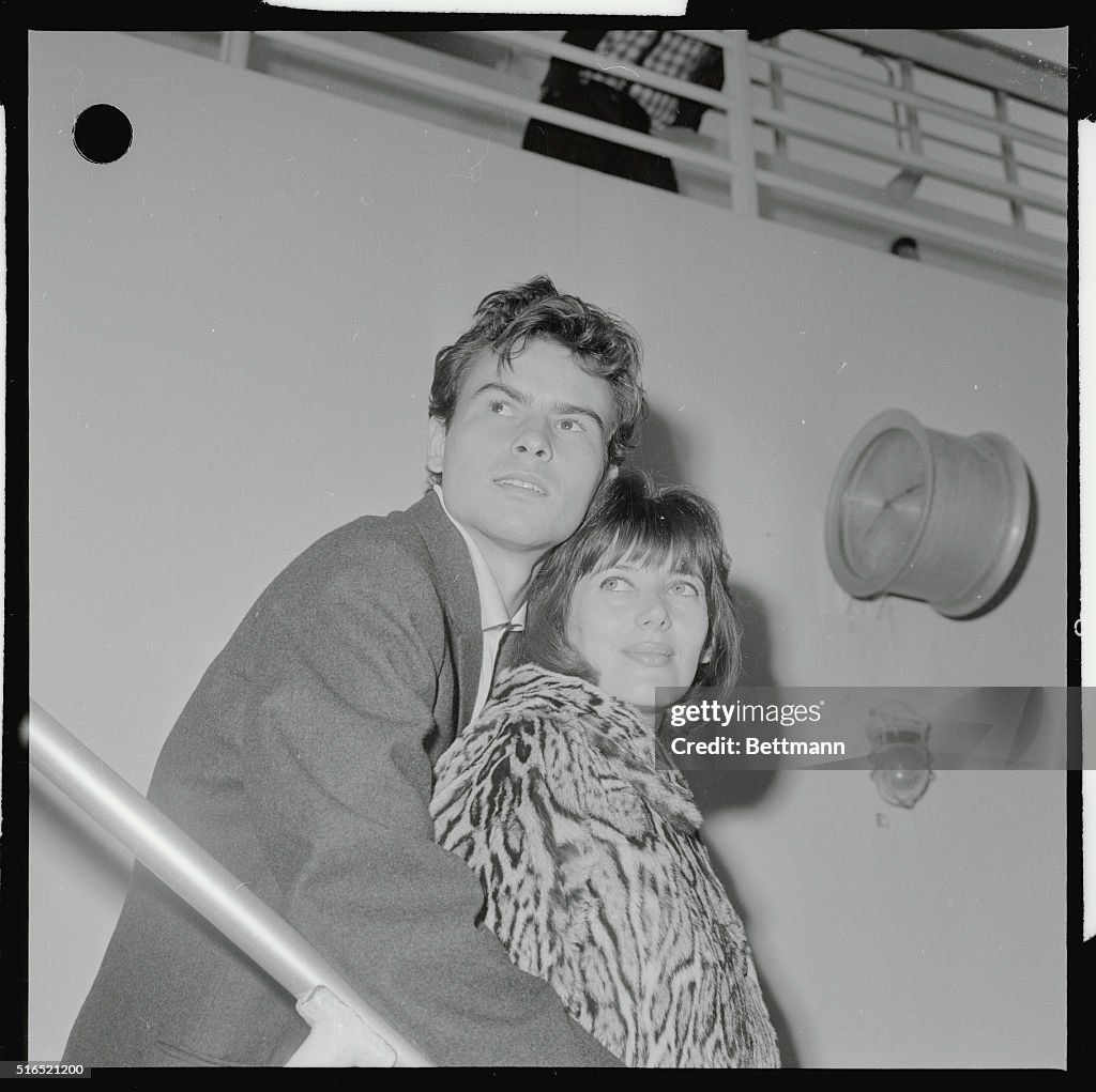 Horst Buchholz with Wife Miriam Bru