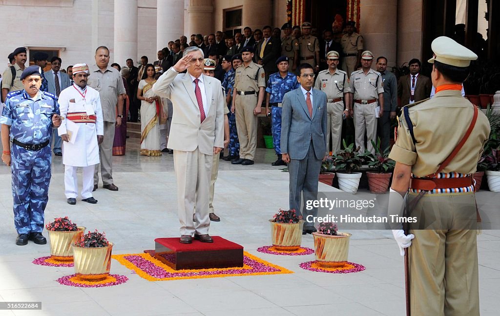 CRPF Cops Giving Guard Of Honour To Chief Justice Of India T S News crpf-cops-giving-guard-of-honour-to-chief-justice-of-india-t-s-news
