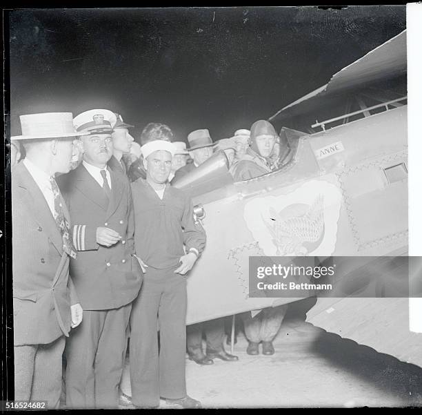 But it may have been very significant at the time this picture was taken to Colonel Charles Lindbergh that his plane was named "Anne." And it was...