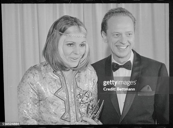 Susan St James Holding Emmy with Don Knotts Susan St James Holding Emmy with Don Knotts