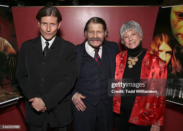 Crispin Hellion Glover, Bruce Glover and Betty Glover attend Crispin Hellion Glover's 10th Anniversary Tour for the "It" Trilogy and the trailer...