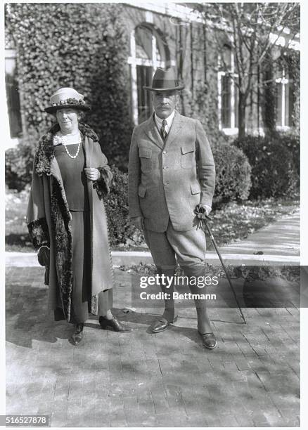 Sir Robert Borden was the Canadian Prime Minister during World War I, 1911-1920. He is shown here with his wife, Lady Borden.