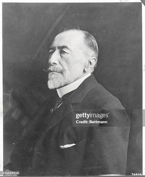 Joseph Conrad , English writer of Polish extraction, famed for his sea stories.