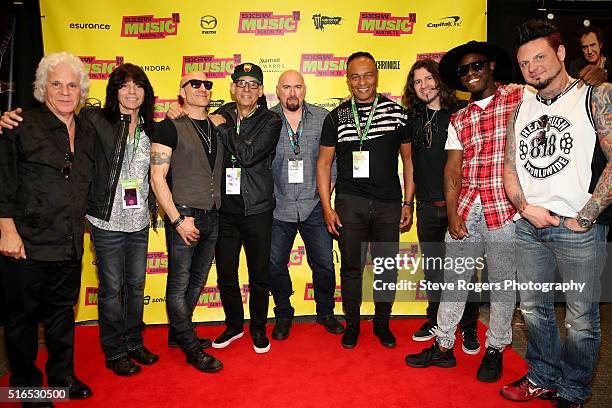 Russell Javors, Rudy Sarzo, Kenny Aronoff, Liberty DeVitto, Fran Strine, Ray Parker Jr., phil Xenidis, Chris Johnson and Jason Hook attend 'Hired...