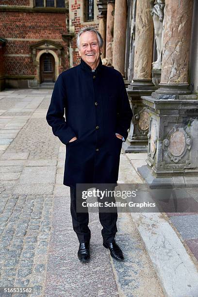 Charles Delevingne attends the 'Jonathan Yeo Portraits' exhibition opening at the Museum of National History at Frederiksborg Castle on March 19,...