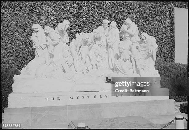 Mystery of life group at the Forest lawn Memorial park, Glendale, California.