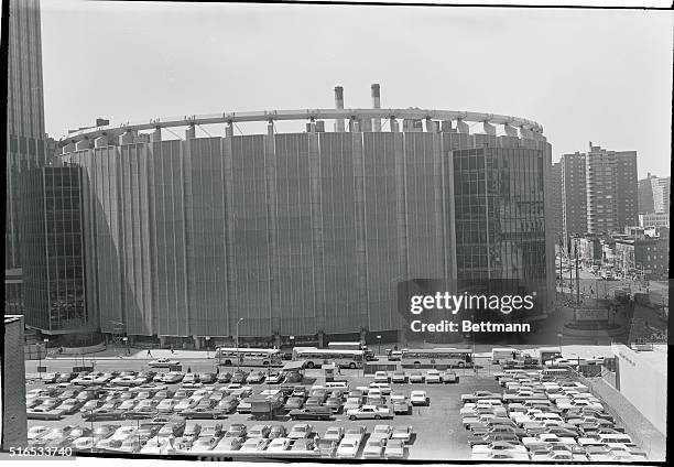 New York City: Madison Square Garden over Penn Station.