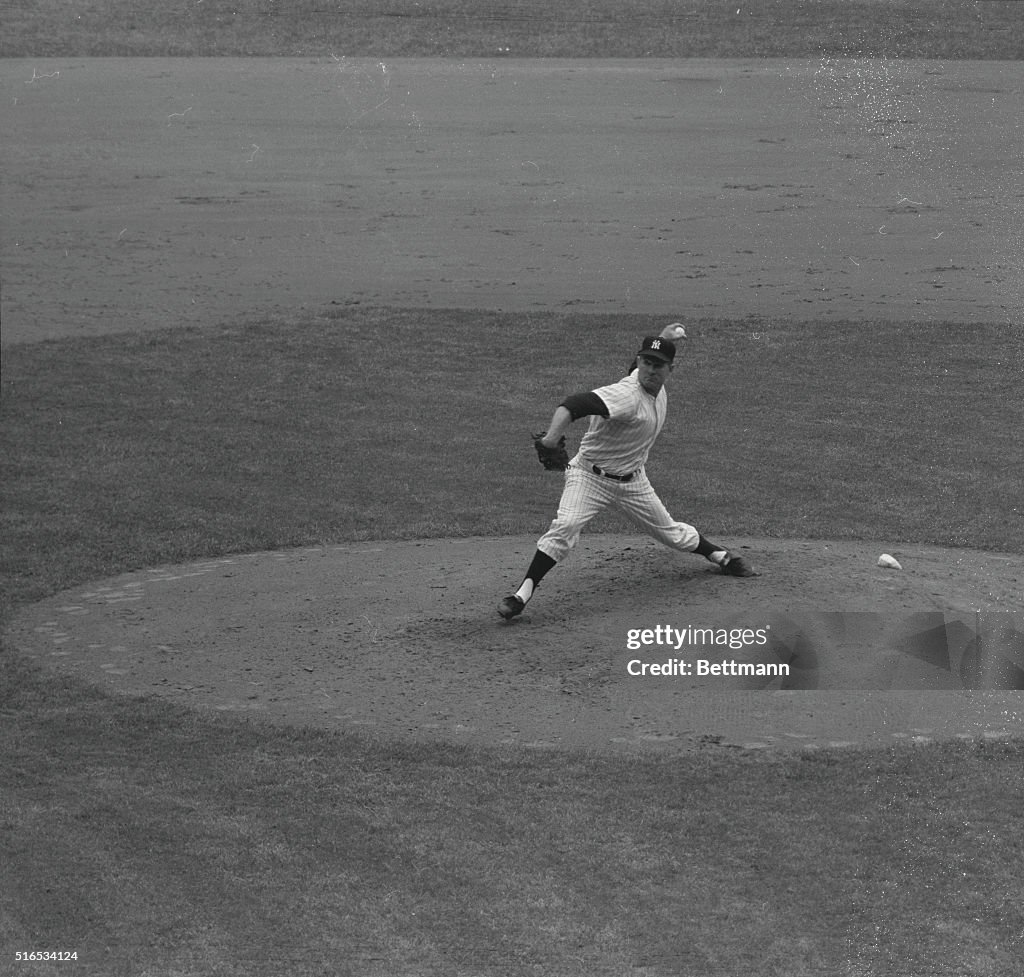 World Famous Whitey Ford in World Series Pitching Action