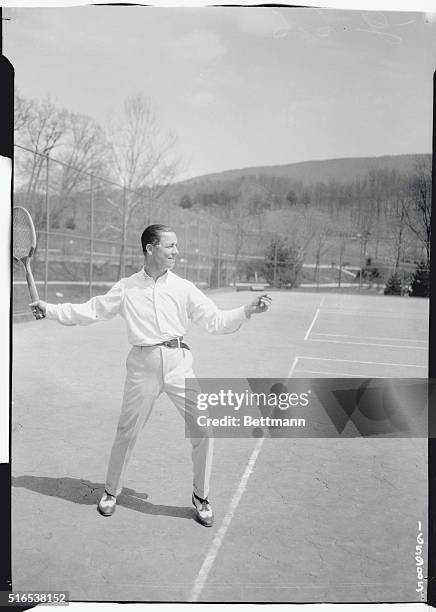 At White Sulphur Springs. Brinton Buckwalter of N.Y. Plays tennis.