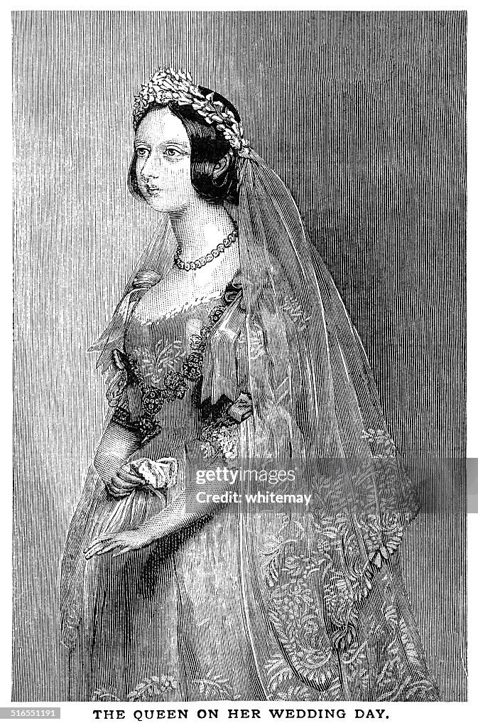 Rainha Victoria no seu dia de Casamento