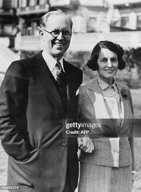 Picture dated March 1938 in Hyannis port of Rose Fitzgerald Kennedy with her husband Joseph,.
