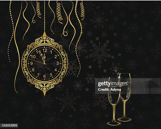 almost midnight - almost there stock illustrations
