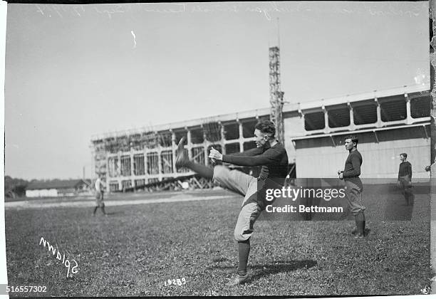 University of Michigan Football practice at Ferry Field, Ann Arbor, Mich. Shown kicking is Splawn.