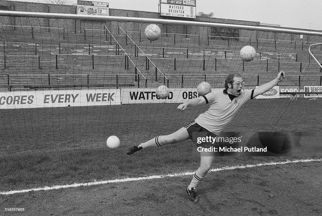 Elton John In Goal