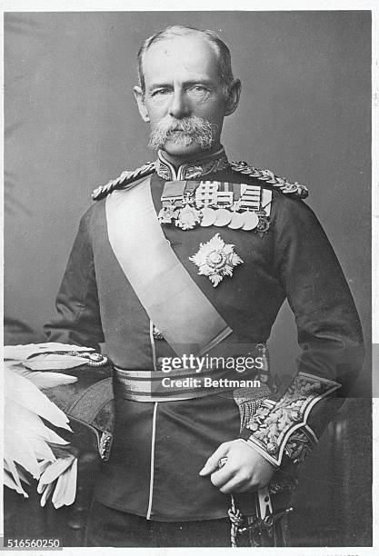 Frederick Sleigh Roberts, 1st Earl Roberts of Kandahar, Pretoria, and Waterford. . He was the Commander in Chief during the Boer War.