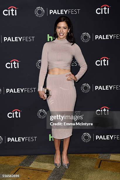 Actress Mercedes Mason arrives at The Paley Center For Media's 33rd Annual PaleyFest Los Angeles presentation of 'Fear The Walking Dead' at Dolby...