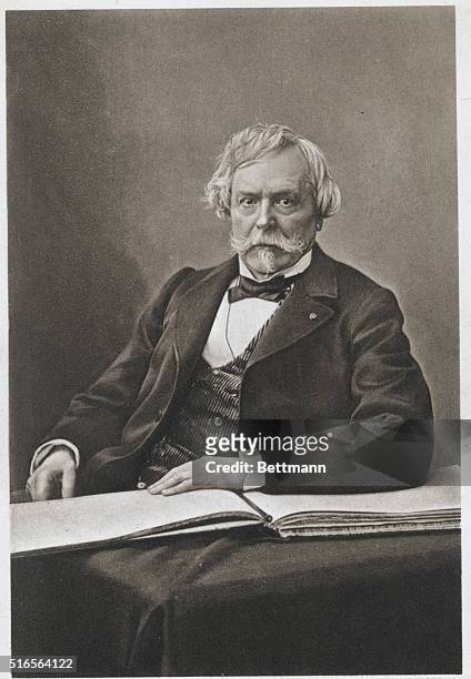 Edmond de Goncourt, writer best known for his Journal, a detailed record of French social and literary life. Established the Academie des Garcourt...