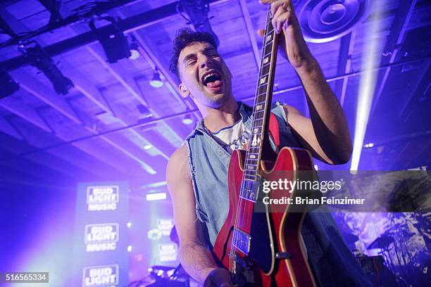 Jack Antonoff of Bleachers performs for Bud Light Factory at Brazos Hall - 2016 SXSW Music, Film + Interactive Festival on March 18, 2016 in Austin,...