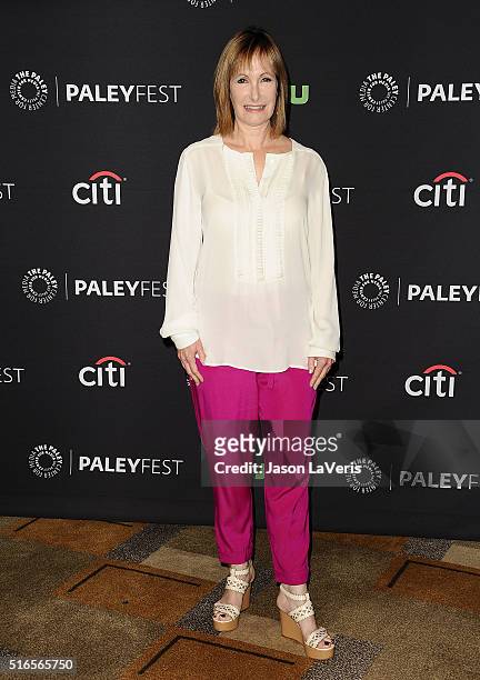 Producer Gale Anne Hurd attends the "Fear The Walking Dead" event at the 33rd annual PaleyFest at Dolby Theatre on March 19, 2016 in Hollywood,...