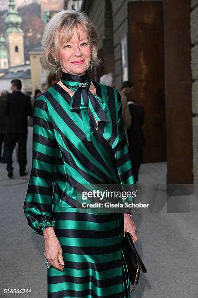 Graefin Charlotte von Bismarck Schoenhausen during the opening of the easter festival 2016 'Otello' premiere on March 19, 2016 in Salzburg, Austria.