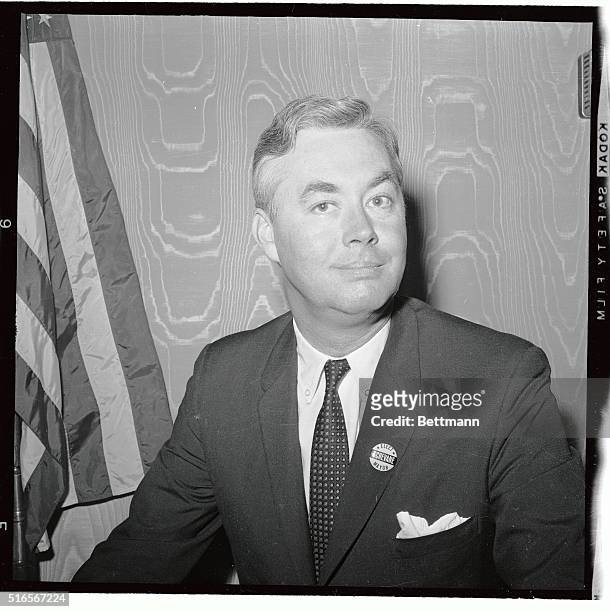 Daniel Moynihan is shown at a press conference at the Hotel Warwick where he was presented as a running mate.
