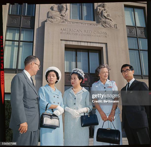 Prince and Princess Mikasa of Japan, and their daughter, Princess Yusuka, visited the District of Columbia Chapter of the American Red Cross here on...