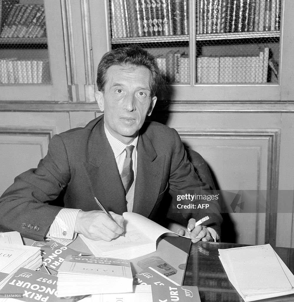 French writer Roger Vailland, the 1957's winner of