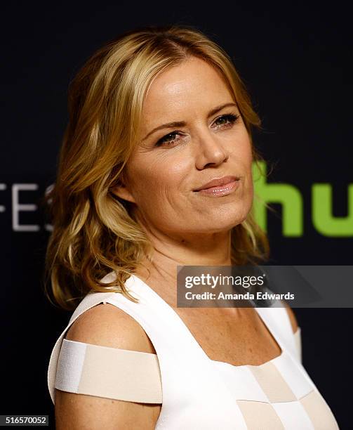 Actress Kim Dickens arrives at The Paley Center For Media's 33rd Annual PaleyFest Los Angeles presentation of "Fear The Walking Dead" at Dolby...