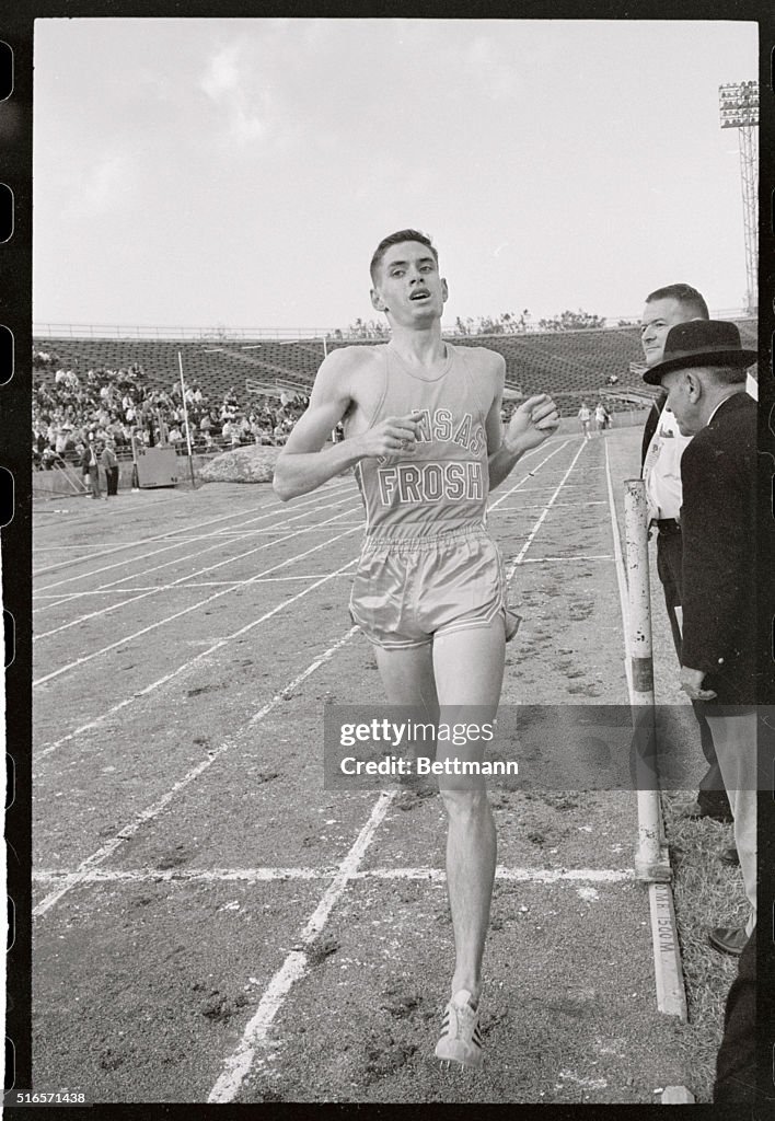 Jim Ryun Beating Olympic Record