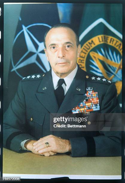 Closeup of Nato Chief General Lyman Lemnitzer.