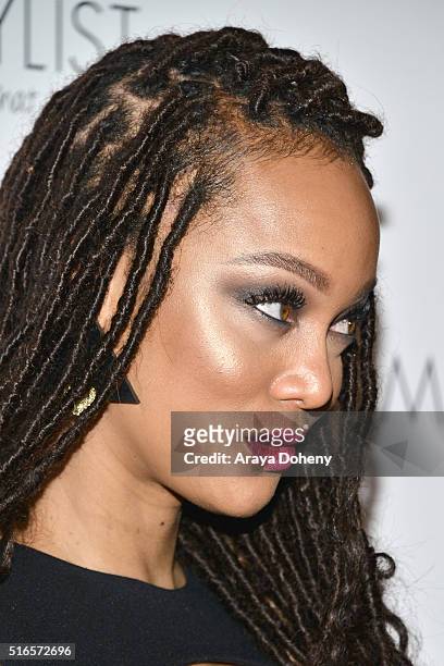 Tyra Banks attends Simply Stylist "Do What You Love" Fashion and Beauty Conference at The Grove on March 19, 2016 in Los Angeles, California.