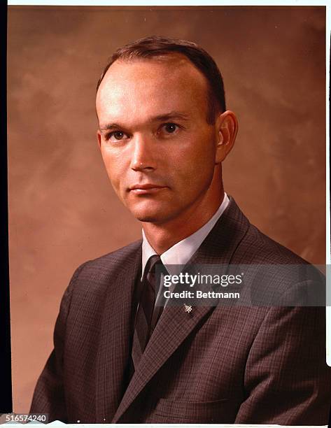 Close-up of Michael Collins, astronaut.