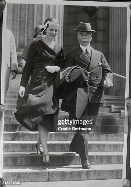 Clarence McKay and daughter, Ellen Mckay, who is long separated after the heiress marriage to Irving Berlin, the songwriter, appeared together in New...