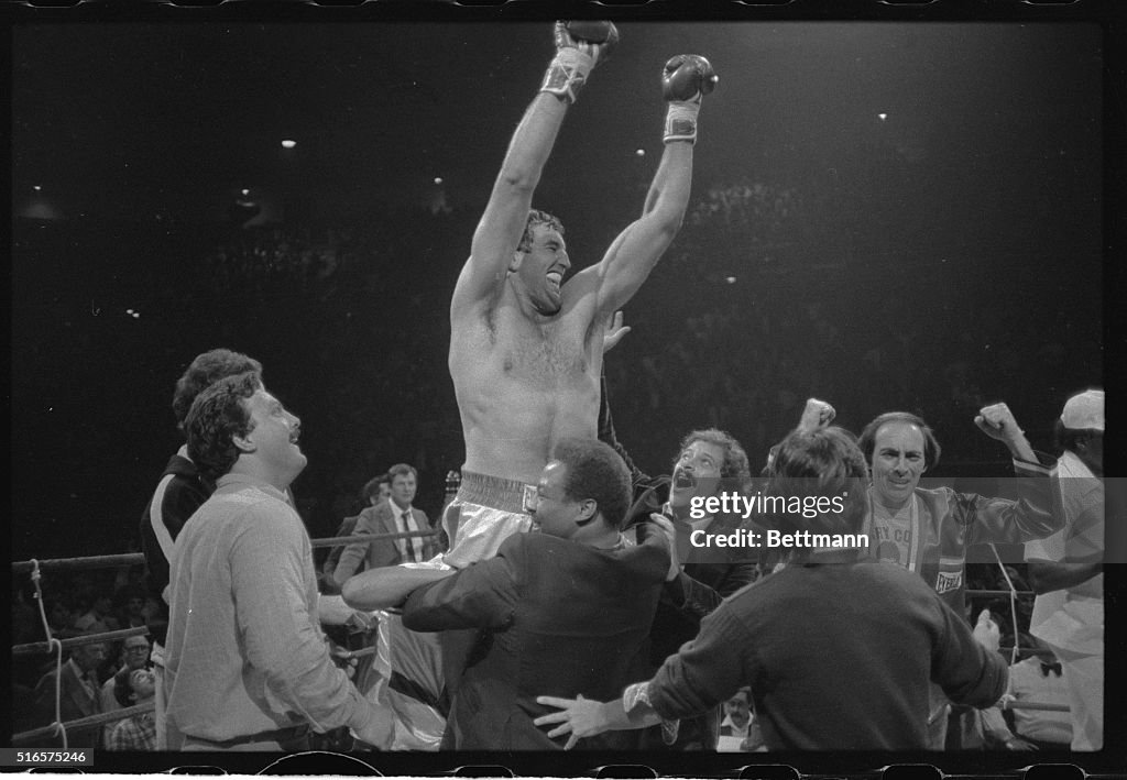 Gerry Cooney Being Lifted Up