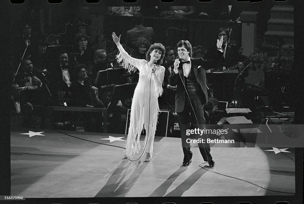 Donny and Marie Osmond Performing