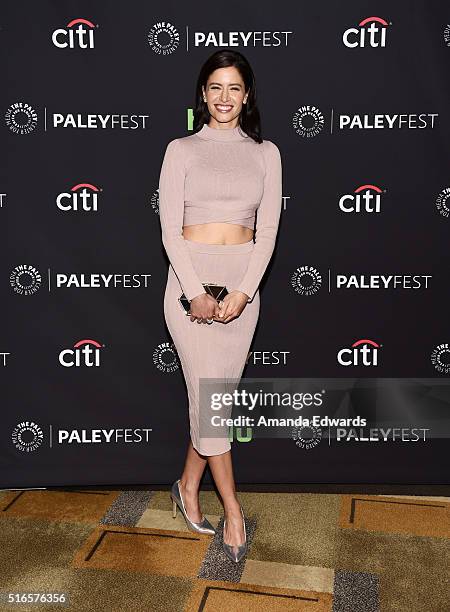 Actress Mercedes Mason arrives at The Paley Center For Media's 33rd Annual PaleyFest Los Angeles presentation of "Fear The Walking Dead" at Dolby...