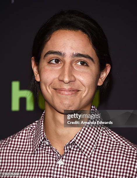 Actor Lorenzo James Henrie arrives at The Paley Center For Media's 33rd Annual PaleyFest Los Angeles presentation of "Fear The Walking Dead" at Dolby...